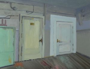 Doors / oil on cardboard / 46 x 61 cm / 2016